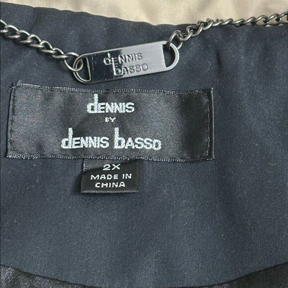 Dennis Basso Size 2X Hooded Coat Weather Resistant Black - Picture 14 of 15